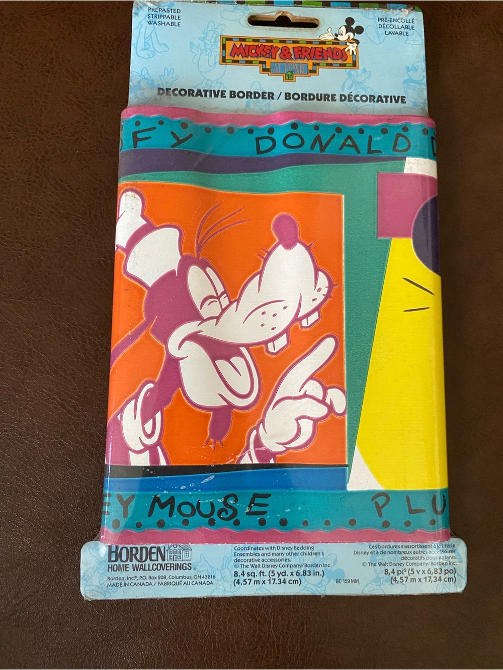Vintage Borden Mickey Mouse And Friends Disney Wall Paper Border 5 Yards